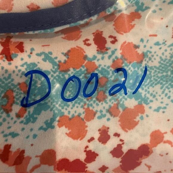 Renee C Boho Aztec Printed Multicolor Tunic Blouse Blue Piping Flowy Size Medium - Picture 9 of 9